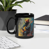 String Serenade Black Glossy Mug - Beyond T-shirts